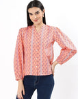 Soft Bloom Cotton Top - Peach - Hi Handmade
