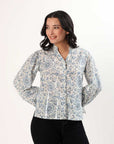 Soft Bloom Cotton Top - Reflective Daisy - Hi Handmade