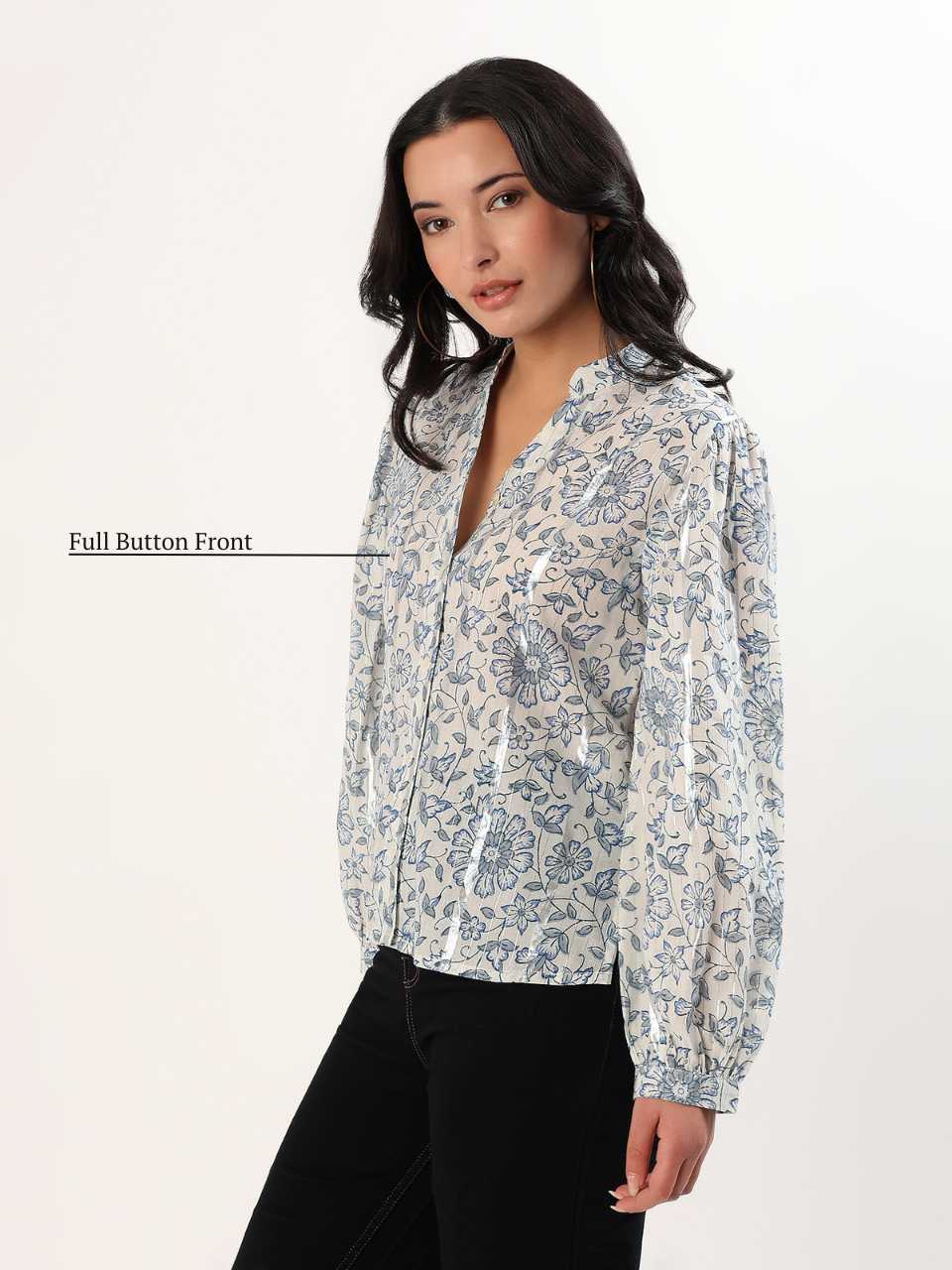 Soft Bloom Cotton Top - Reflective Daisy - Hi Handmade