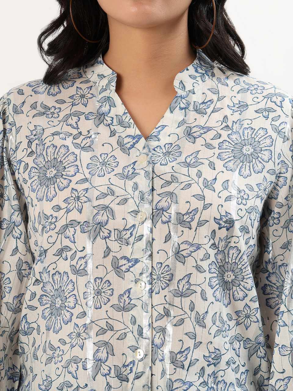 Soft Bloom Cotton Top - Reflective Daisy - Hi Handmade