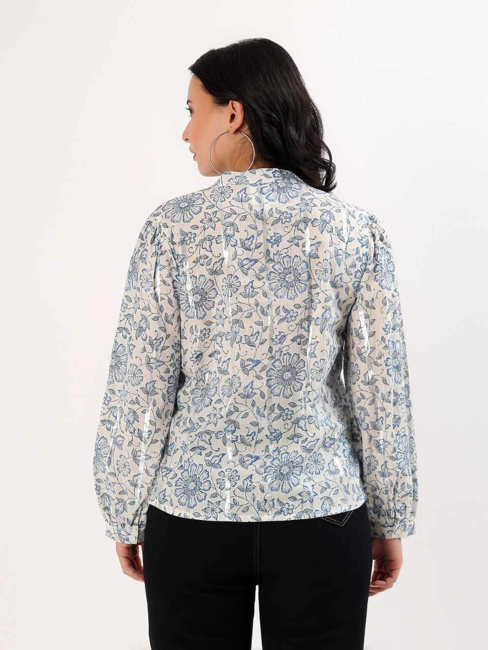 Soft Bloom Cotton Top - Reflective Daisy - Hi Handmade