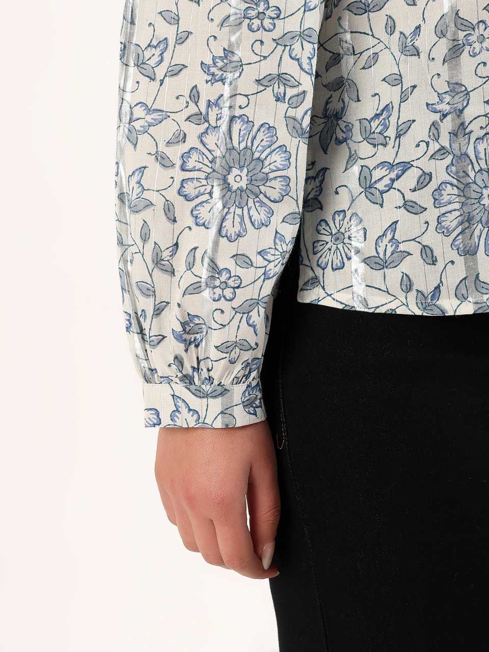 Soft Bloom Cotton Top - Reflective Daisy - Hi Handmade