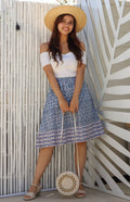 Summer Midi Skirt - Blue