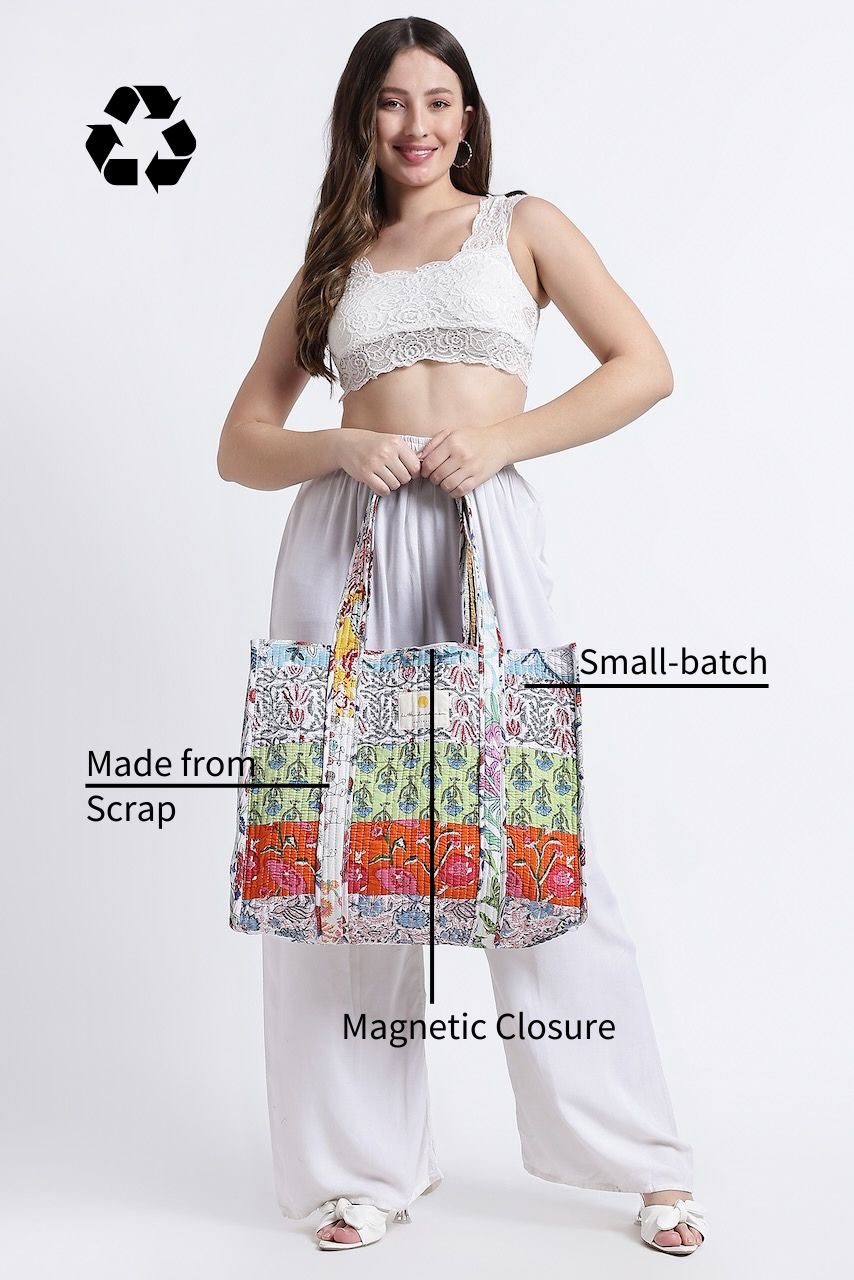 Sustainable Fashion - Cotton Tote - Hi Handmade