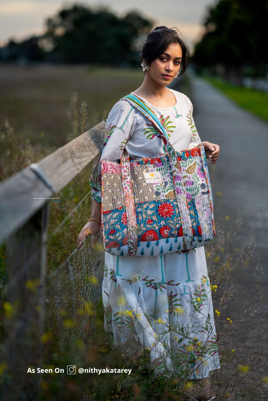 Sustainable Fashion - Cotton Tote - Hi Handmade