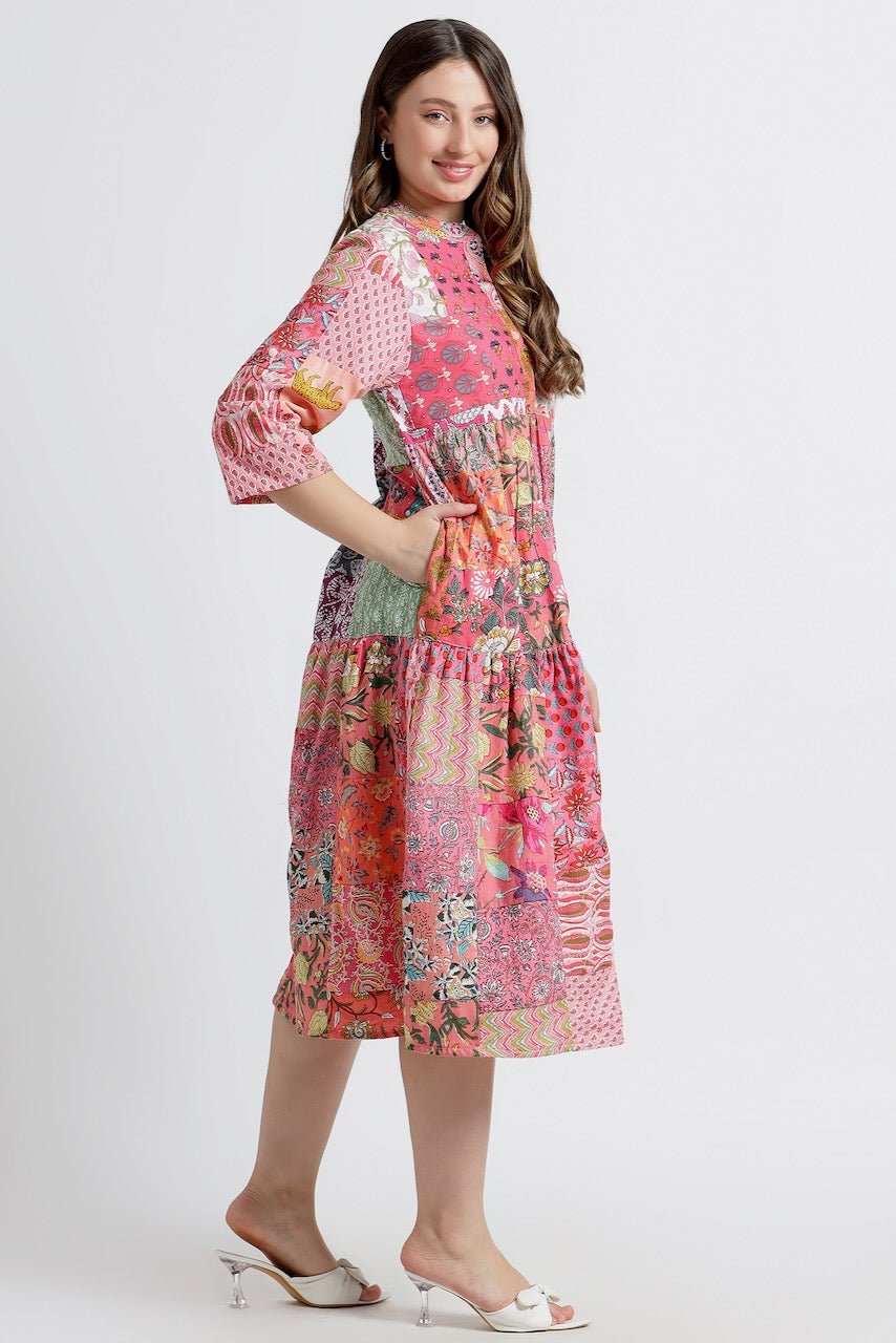 Sustainable Fashion - Patchwork Dress - Hi Handmade