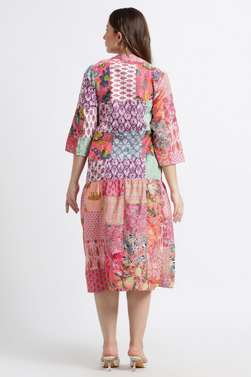 Sustainable Fashion - Patchwork Dress - Hi Handmade