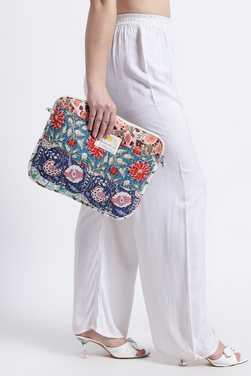 Sustainable Fashion - Quilted Laptop Bag - Hi Handmade