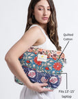 Sustainable Fashion - Quilted Laptop Bag - Hi Handmade