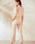 Sydney Cotton Lounge Pant - Coral - Hi Handmade