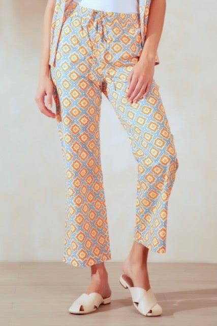 Sydney Cotton Lounge Pant - Coral - Hi Handmade