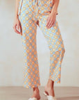 Sydney Cotton Lounge Pant - Coral - Hi Handmade