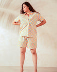Sydney Cotton Shorts - Coral - Hi Handmade