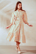 Sydney Maxi Shirt Dress - Coral
