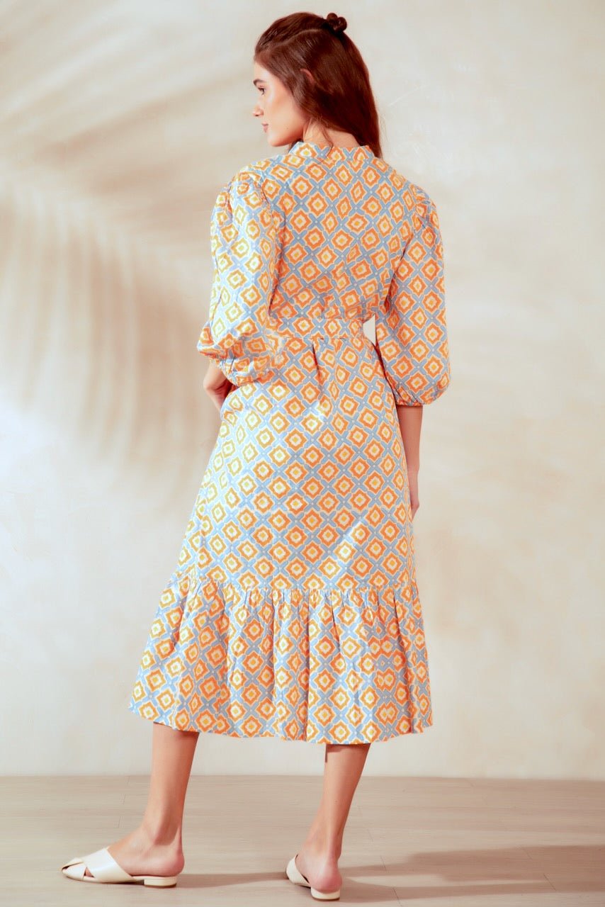 Sydney Maxi Shirt Dress - Coral - Hi Handmade