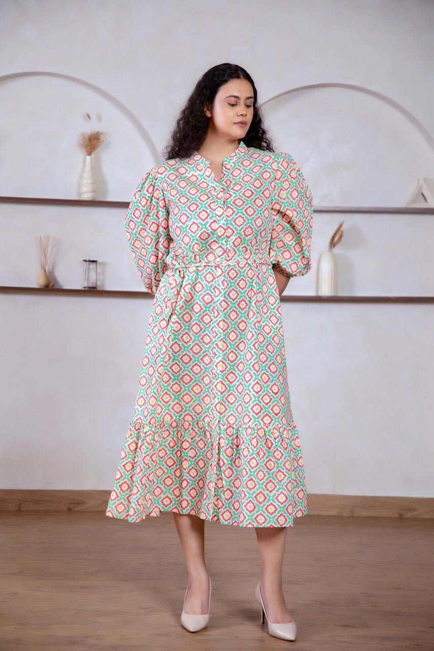 Sydney Maxi Shirt Dress - Strawberry - Hi Handmade