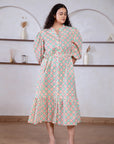 Sydney Maxi Shirt Dress - Strawberry - Hi Handmade