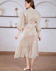 Sydney Maxi Shirt Dress - Strawberry - Hi Handmade