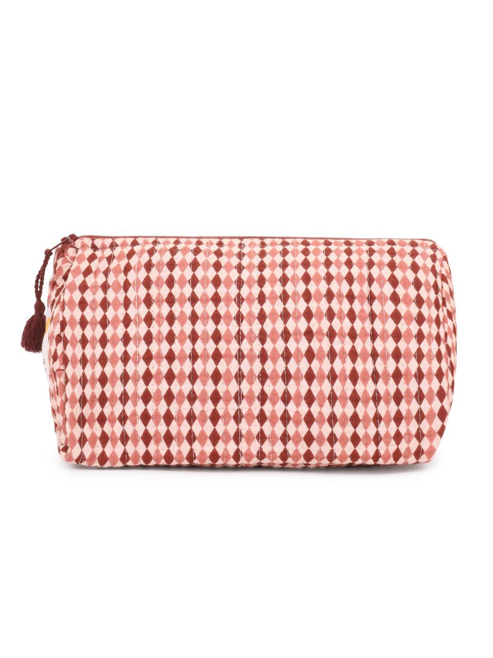 Toiletry Bag - Argyle Sand - Hi Handmade