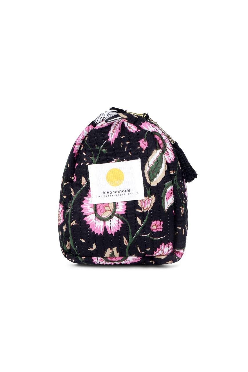 Toiletry Bag - Black - Hi Handmade