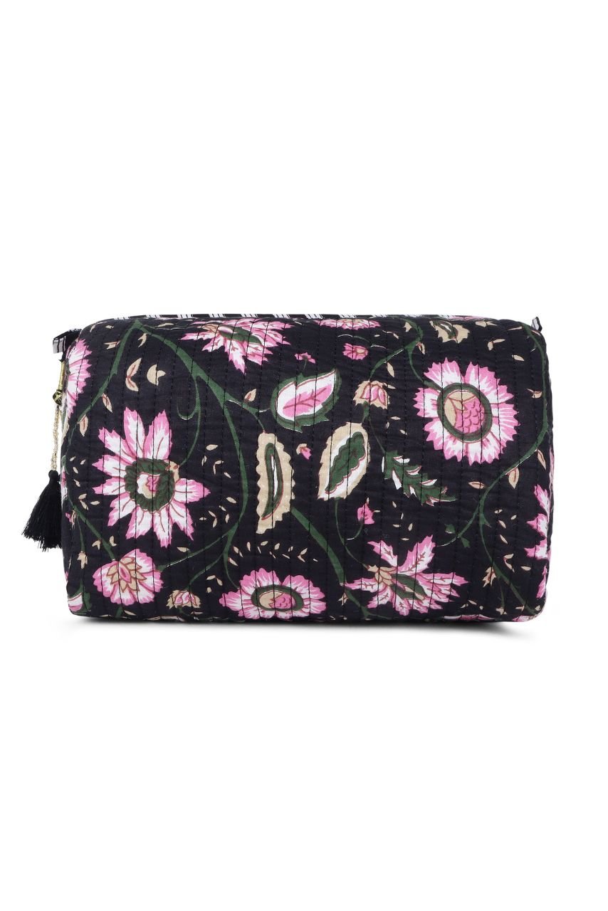 Toiletry Bag - Black - Hi Handmade