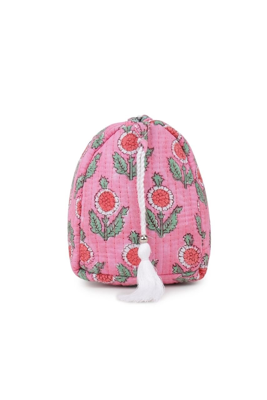 Toiletry Bag - Blush Pink - Hi Handmade