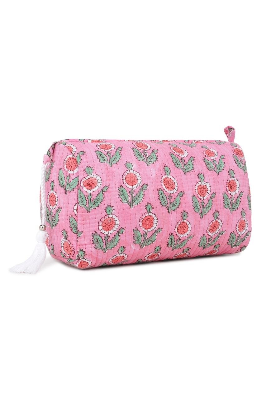 Toiletry Bag - Blush Pink - Hi Handmade