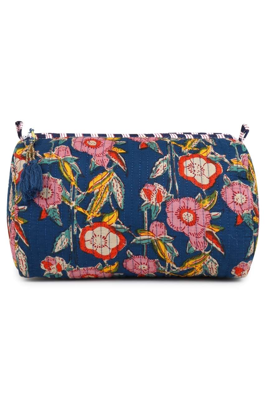 Toiletry Bag - Botanical Blue - Hi Handmade