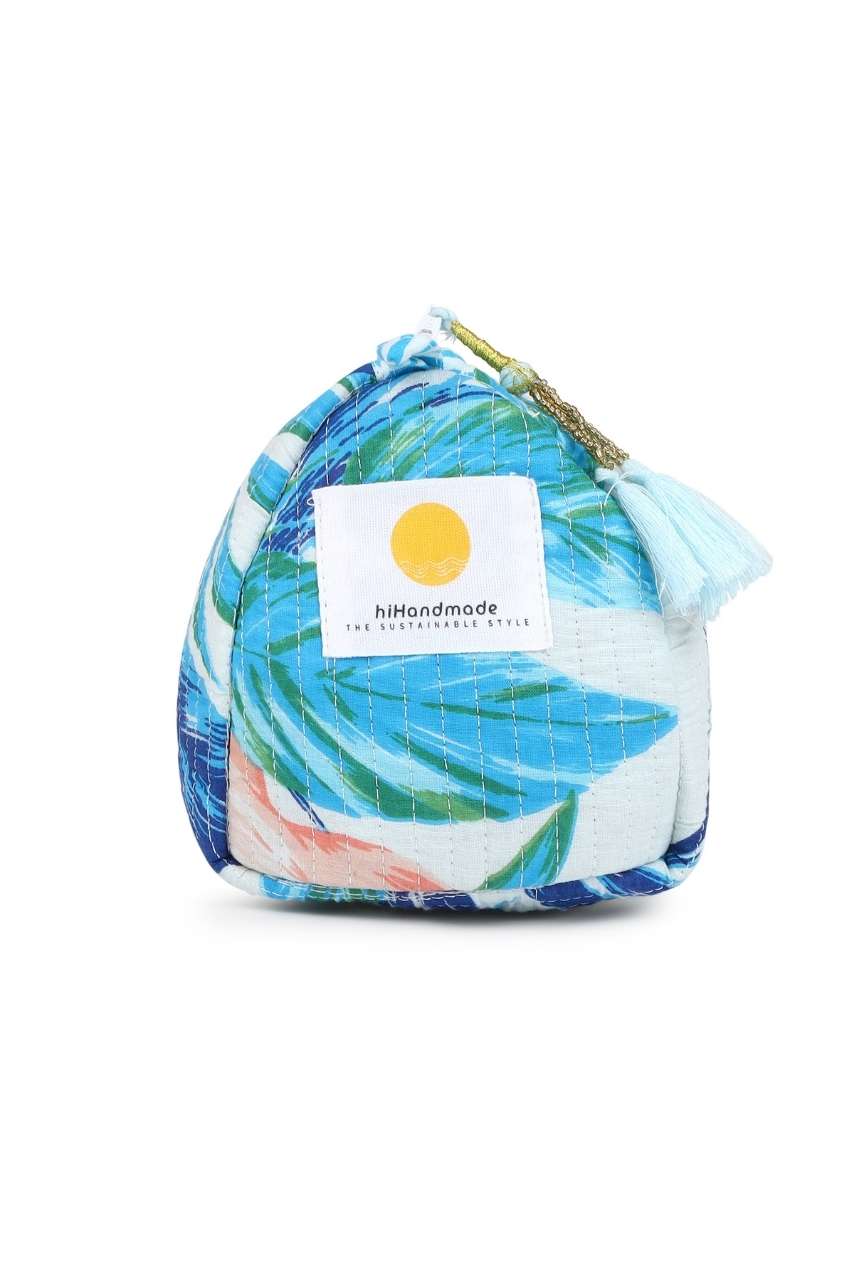 Toiletry Bag - Flamingo Blue - Hi Handmade