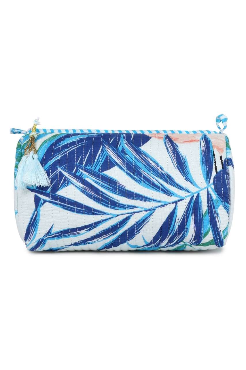 Toiletry Bag - Flamingo Blue - Hi Handmade