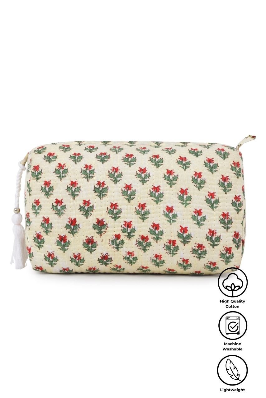 Toiletry Bag - Ivory - Hi Handmade