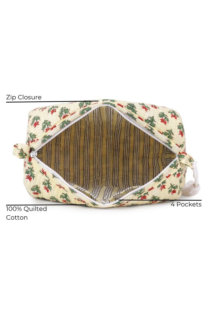 Toiletry Bag - Ivory - Hi Handmade