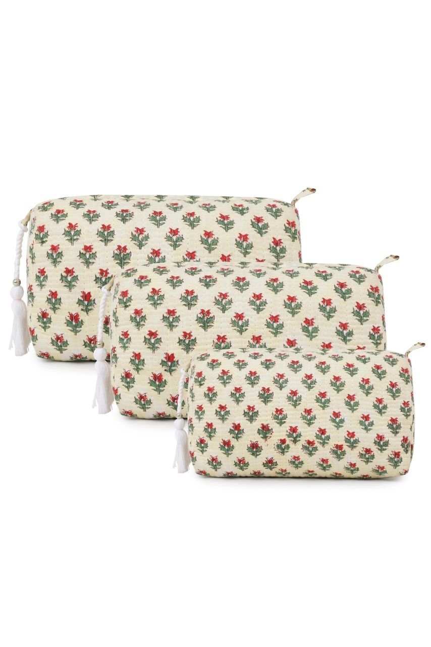 Toiletry Bag - Ivory - Hi Handmade