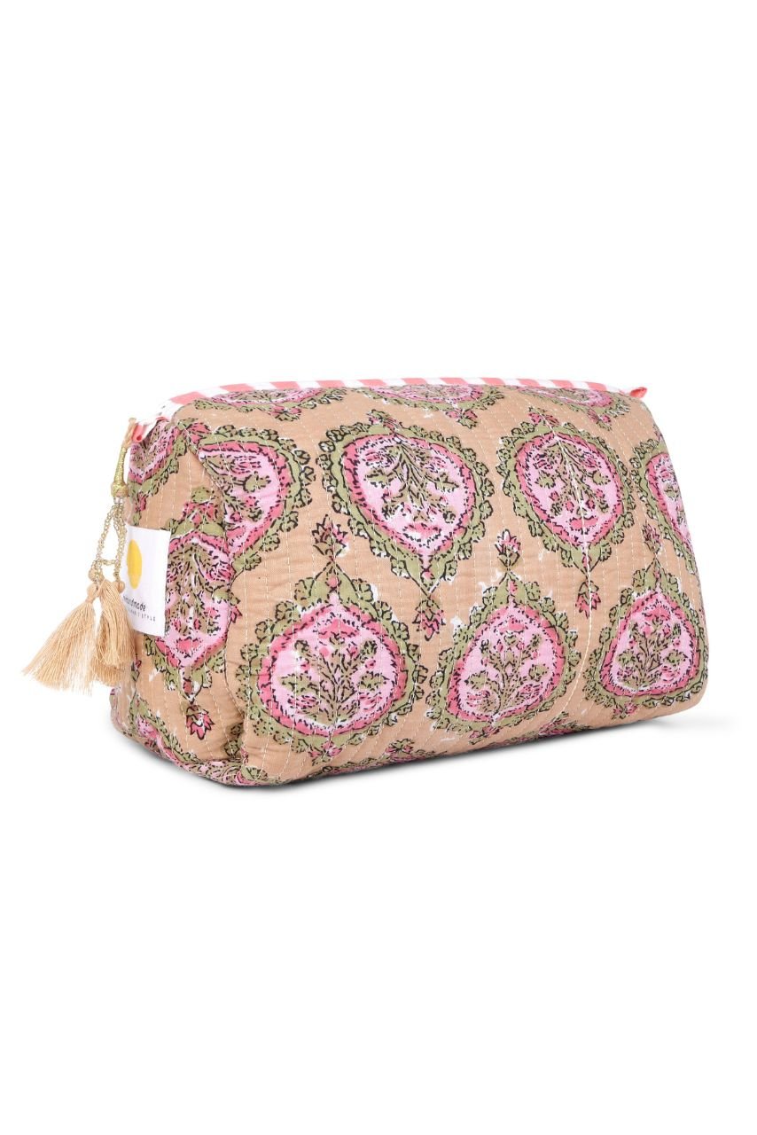Toiletry Bag - Pink - Hi Handmade