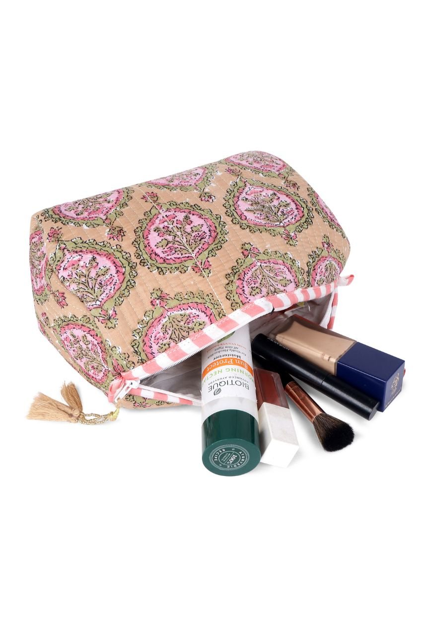 Toiletry Bag - Pink - Hi Handmade
