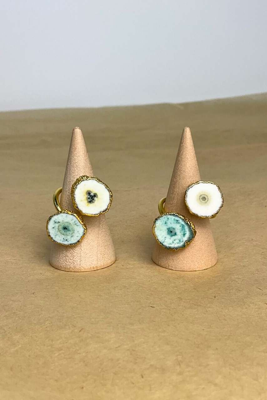 Two Stone Solar Quartz - Ring - Hi Handmade