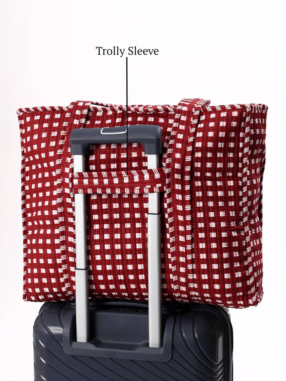 Ultimate Travel Bag - Cherry - Hi Handmade