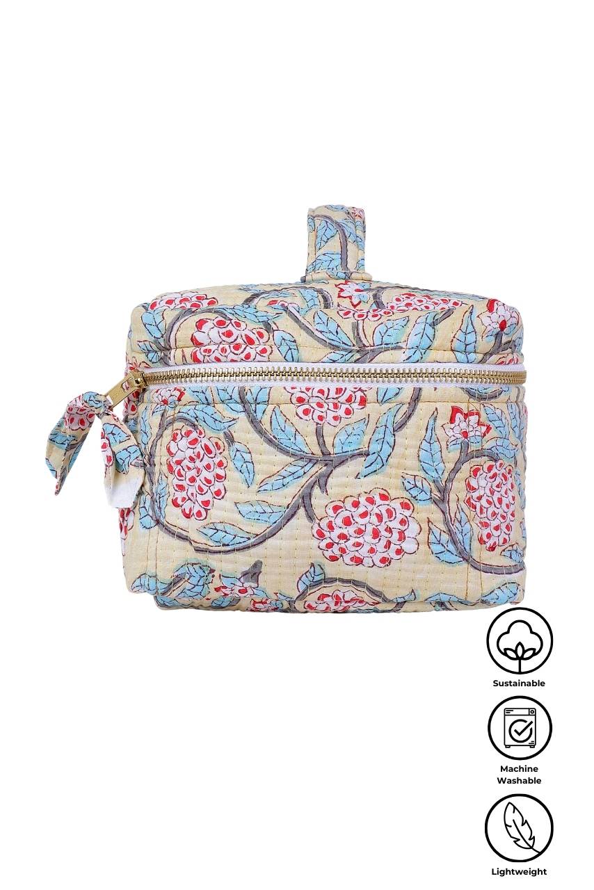 Vanity Bag - Peony - Hi Handmade