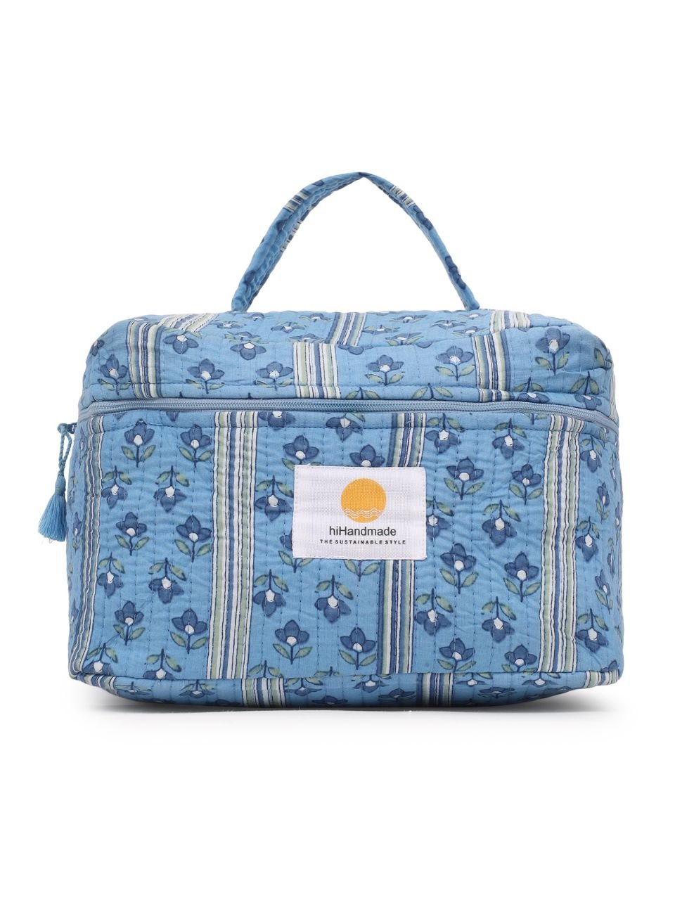 Vanity Bag - Petal Stripe - Hi Handmade