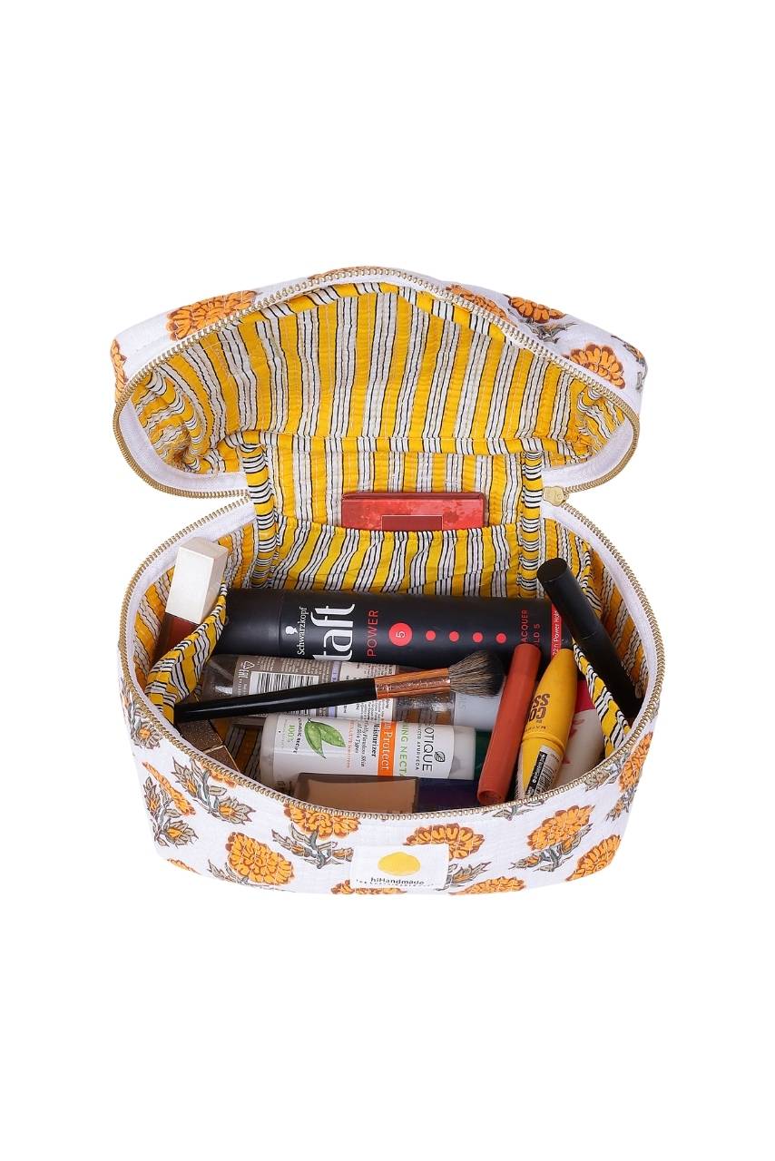 Vanity Bag - Yellow - Hi Handmade