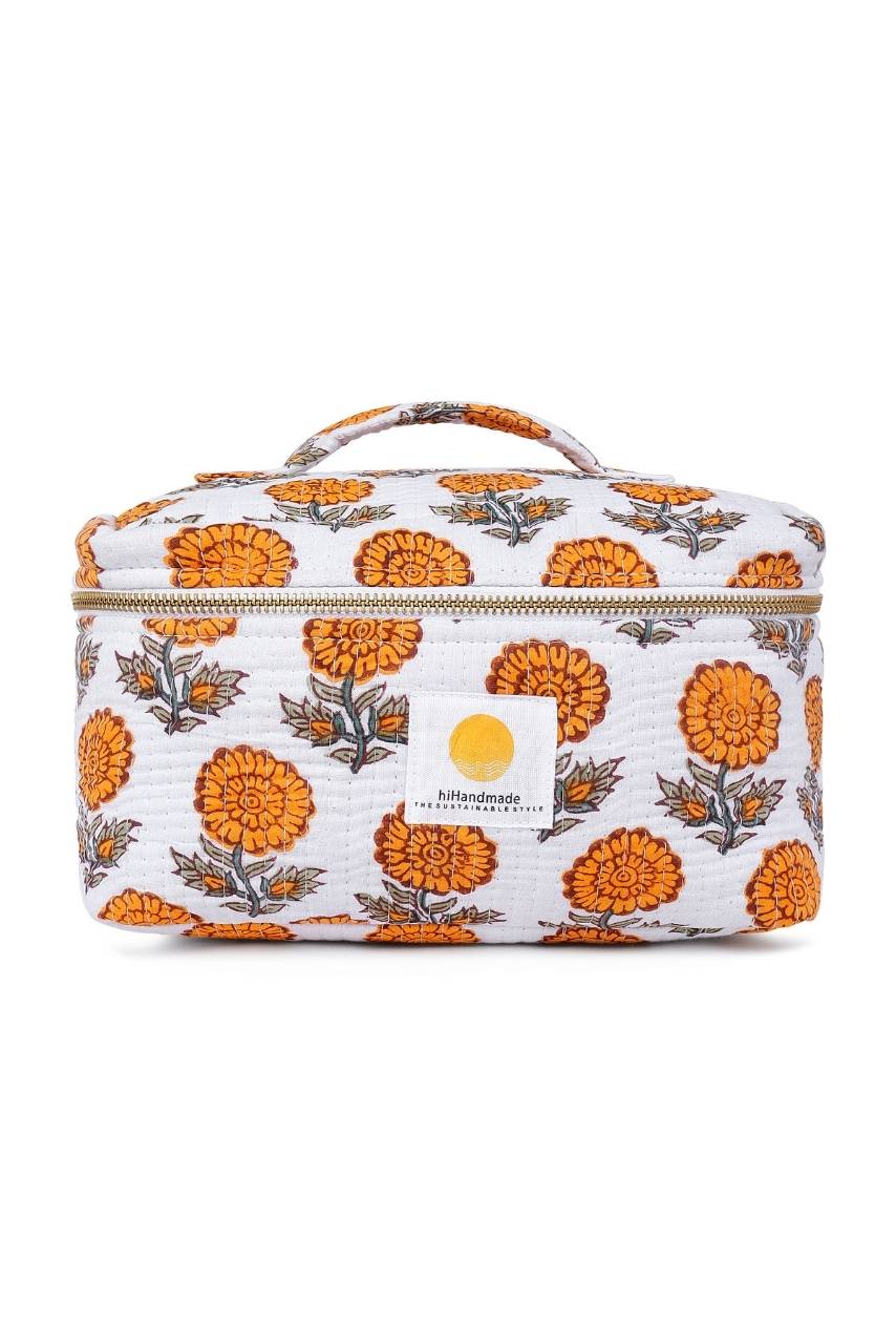 Vanity Bag - Yellow - Hi Handmade