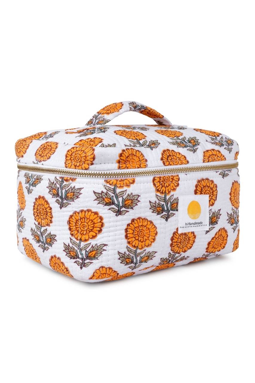 Vanity Bag - Yellow - Hi Handmade