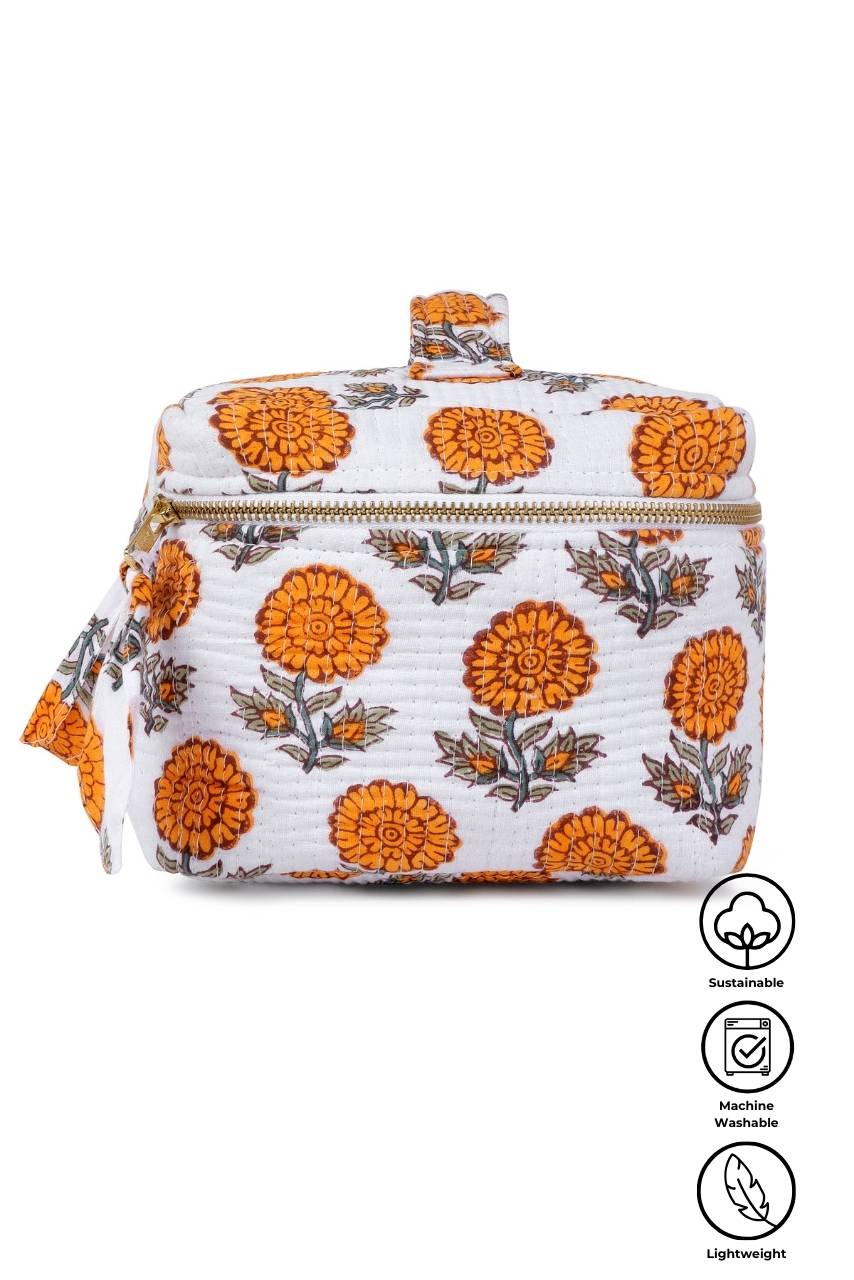 Vanity Bag - Yellow - Hi Handmade