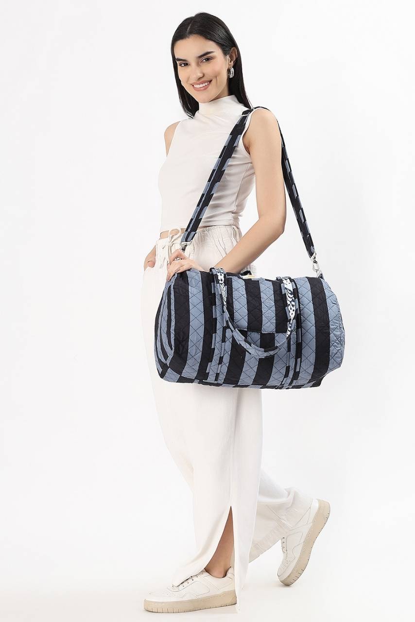 [Wonky] Cotton Duffle Bag - Black - Hi Handmade