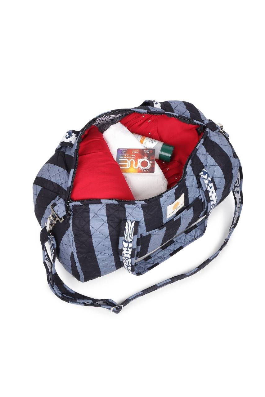 [Wonky] Cotton Duffle Bag - Black - Hi Handmade