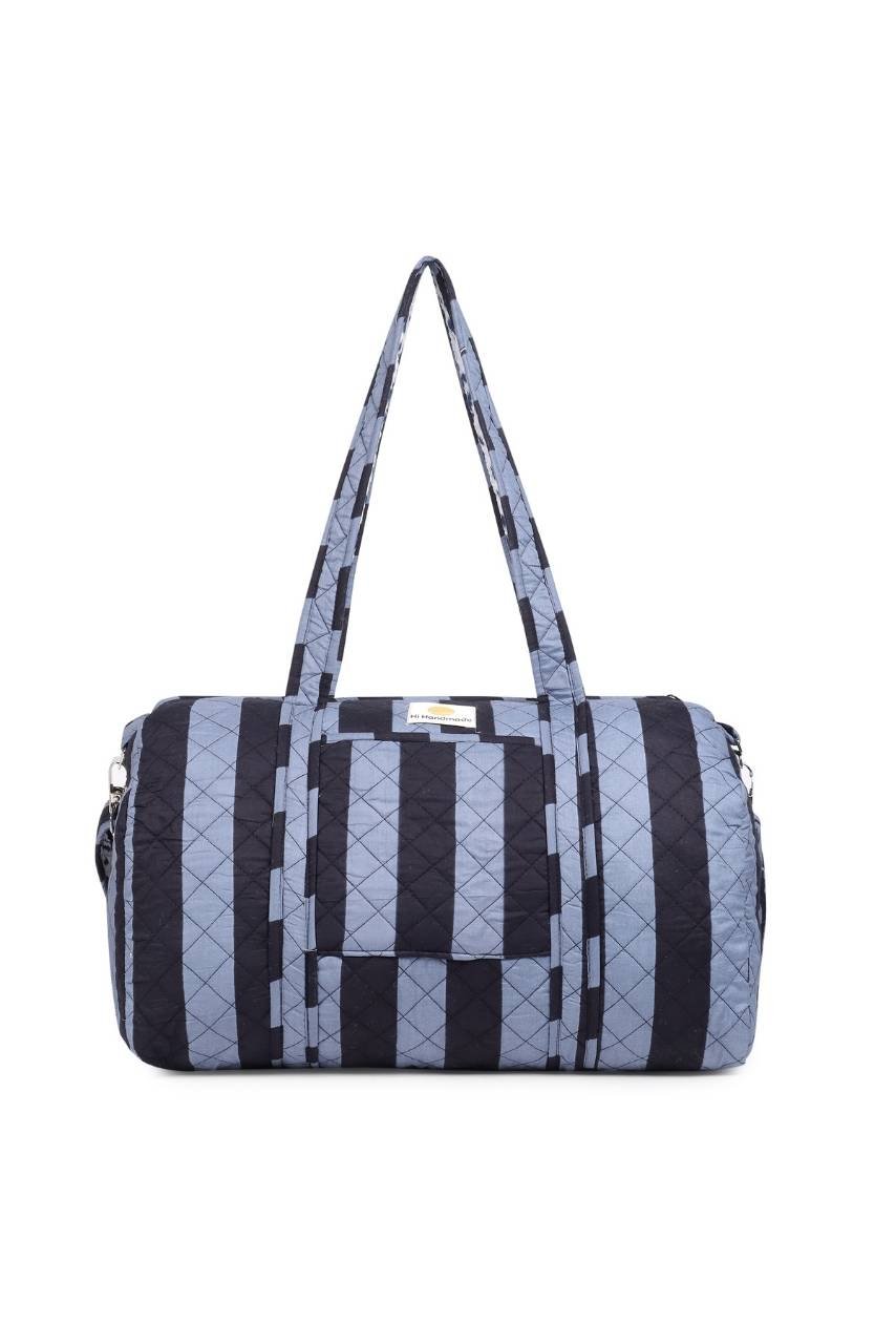 [Wonky] Cotton Duffle Bag - Black - Hi Handmade