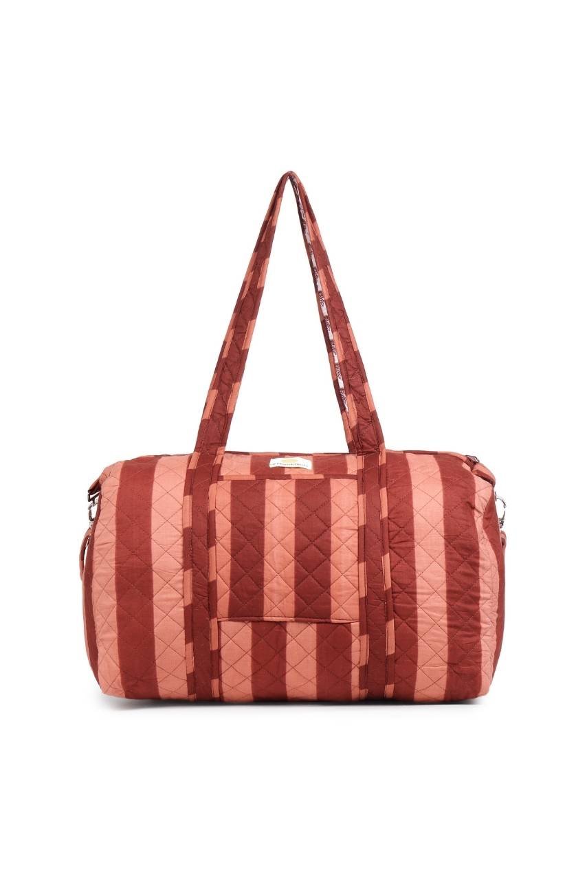 [Wonky] Cotton Duffle Bag - Brown - Hi Handmade